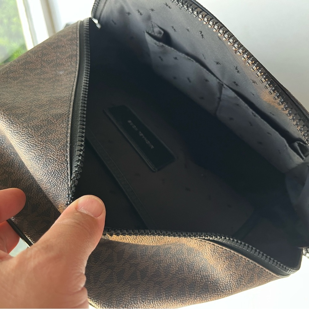 Michael Kors Brown Patterned Backpack - image 3